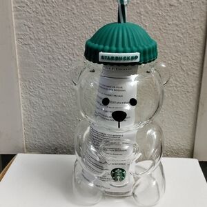 Starbucks Bearista  Bear Cup with Green Lid NIB